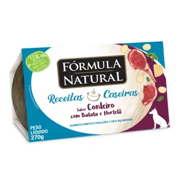 Racao Umida Formula Natural Receita Caseira Caes Cordeiro 270g